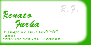 renato furka business card